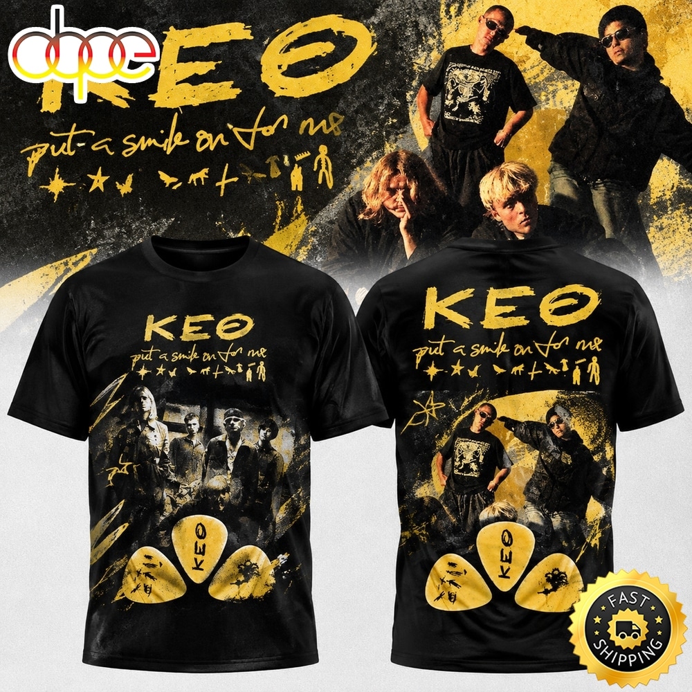 KEO Put A Smile On For Me Tour 2027 Signed Black T Shirt