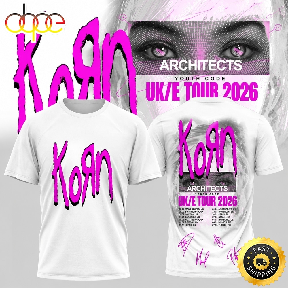 Korn Euro Tour White T Shirt