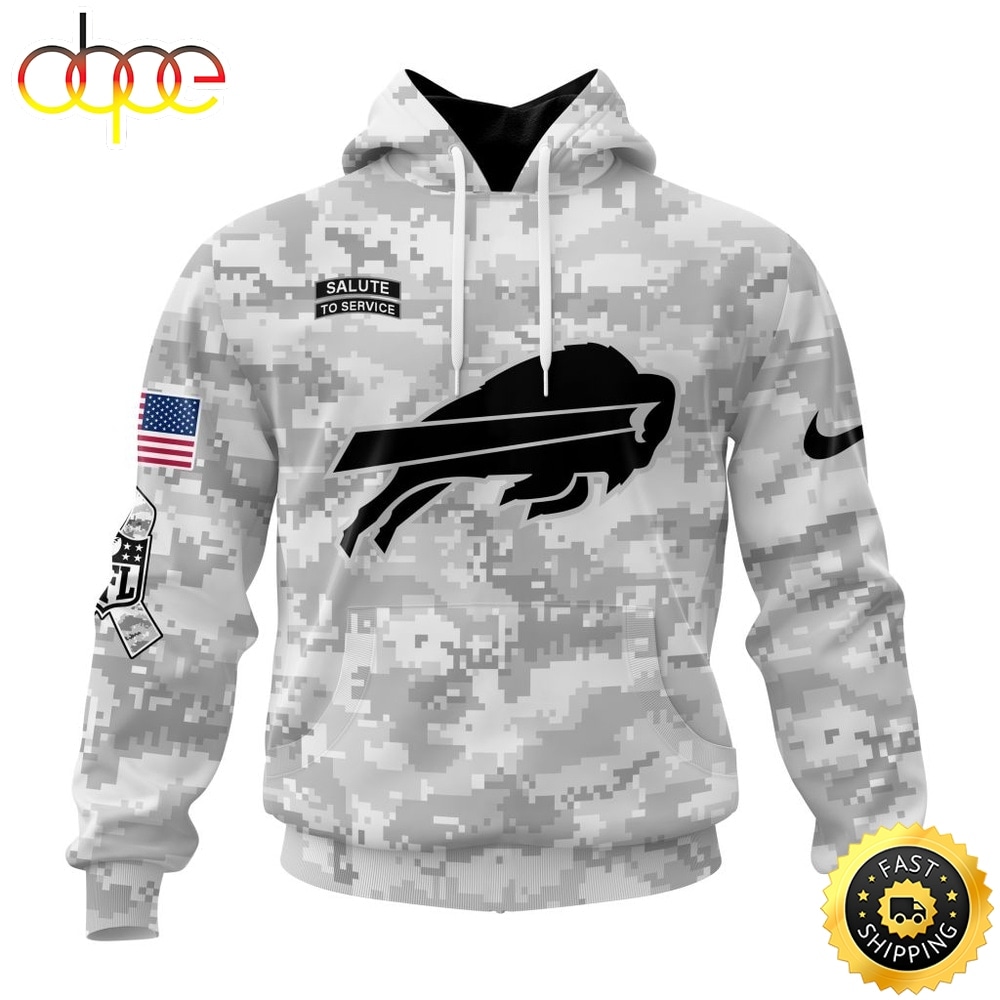NFL Buffalo Bills Arctic Camo Salute To Service 2026 Design Hoodie, T Shirt, Sweatshirt 1