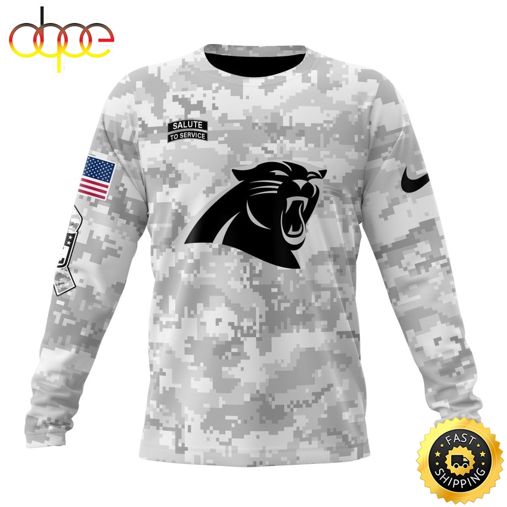 NFL Carolina Panthers Arctic Camo Salute To Service 2026 Design Hoodie, T Shirt, Sweatshirt 2