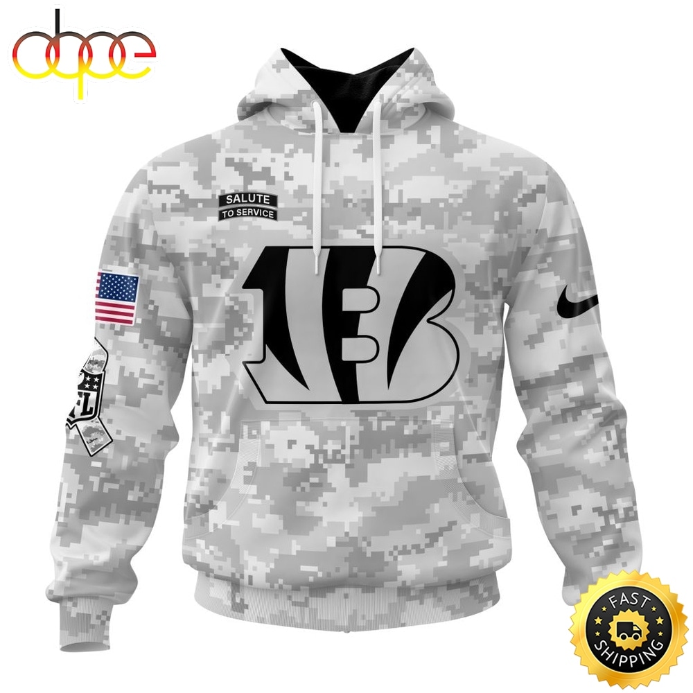 NFL Cincinnati Bengals Arctic Camo Salute To Service 2026 Design Hoodie, T Shirt, Sweatshirt 1