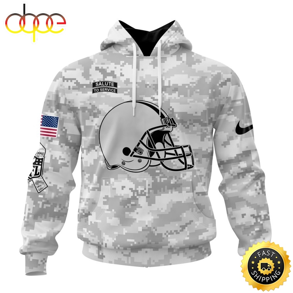 NFL Cleveland Browns Arctic Camo Salute To Service 2026 Design Hoodie, T Shirt, Sweatshirt 1