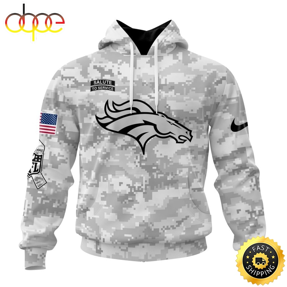 NFL Denver Broncos Arctic Camo Salute To Service 2026 Design Hoodie, T Shirt, Sweatshirt 1