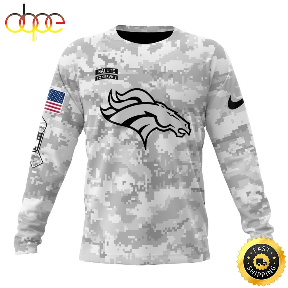 NFL Denver Broncos Arctic Camo Salute To Service 2026 Design Hoodie, T Shirt, Sweatshirt 2
