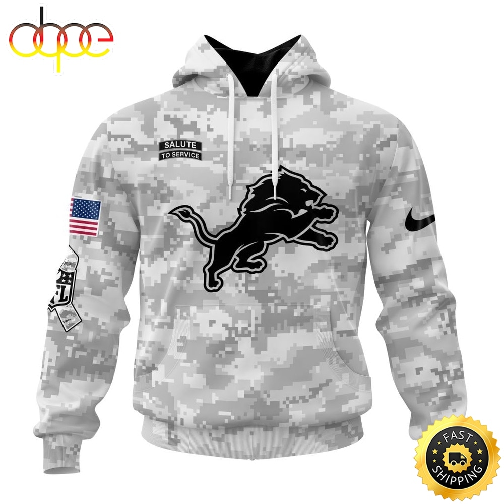 NFL Detroit Lions Arctic Camo Salute To Service 2026 Design Hoodie, T Shirt, Sweatshirt 1
