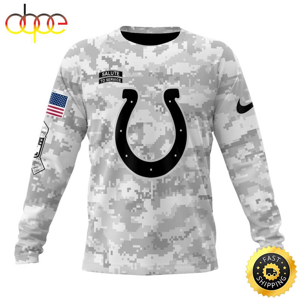 NFL Indianapolis Colts Arctic Camo Salute To Service 2026 Design Hoodie, T Shirt, Sweatshirt 2