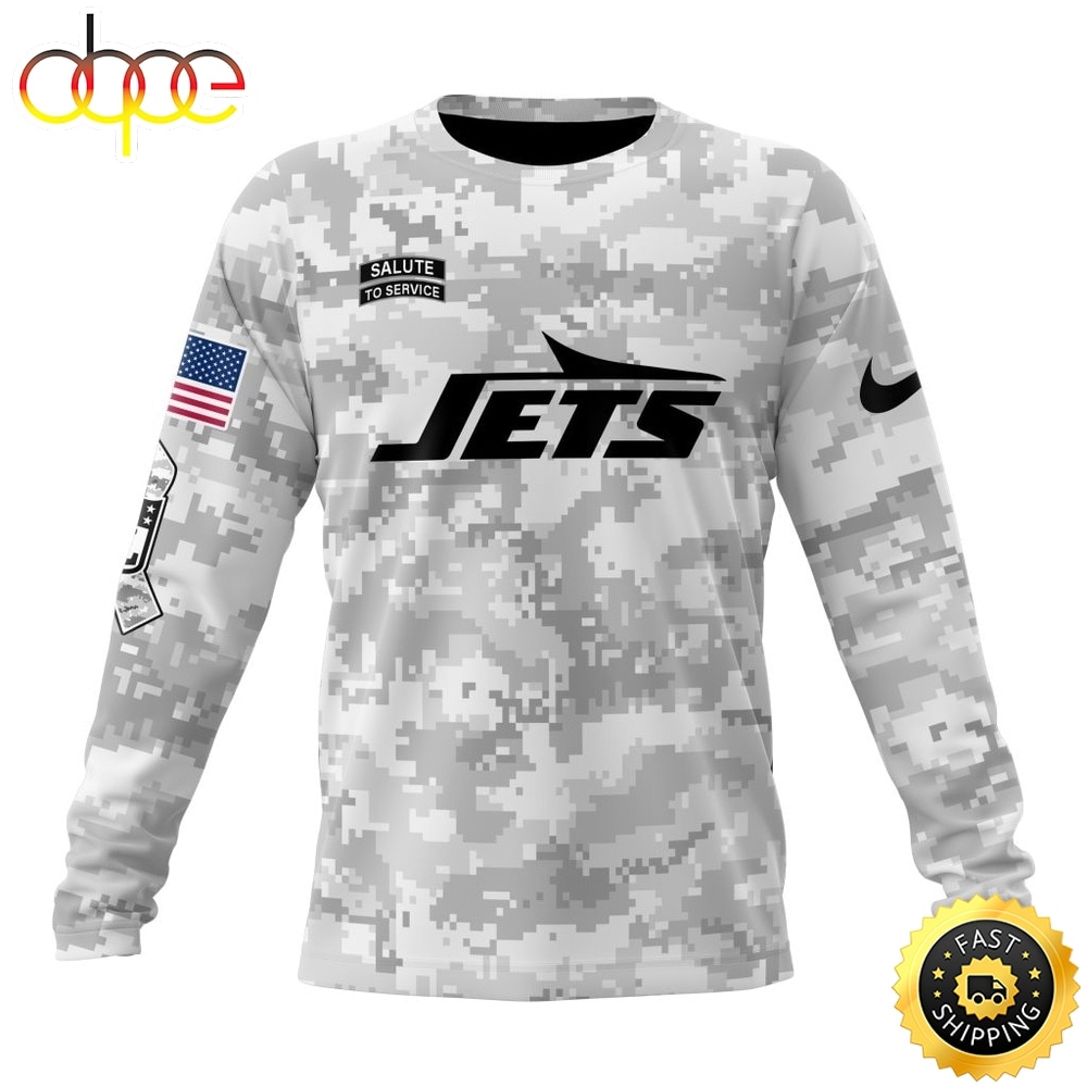 NFL New York Jets Arctic Camo Salute To Service 2026 Design Hoodie, T Shirt, Sweatshirt 2