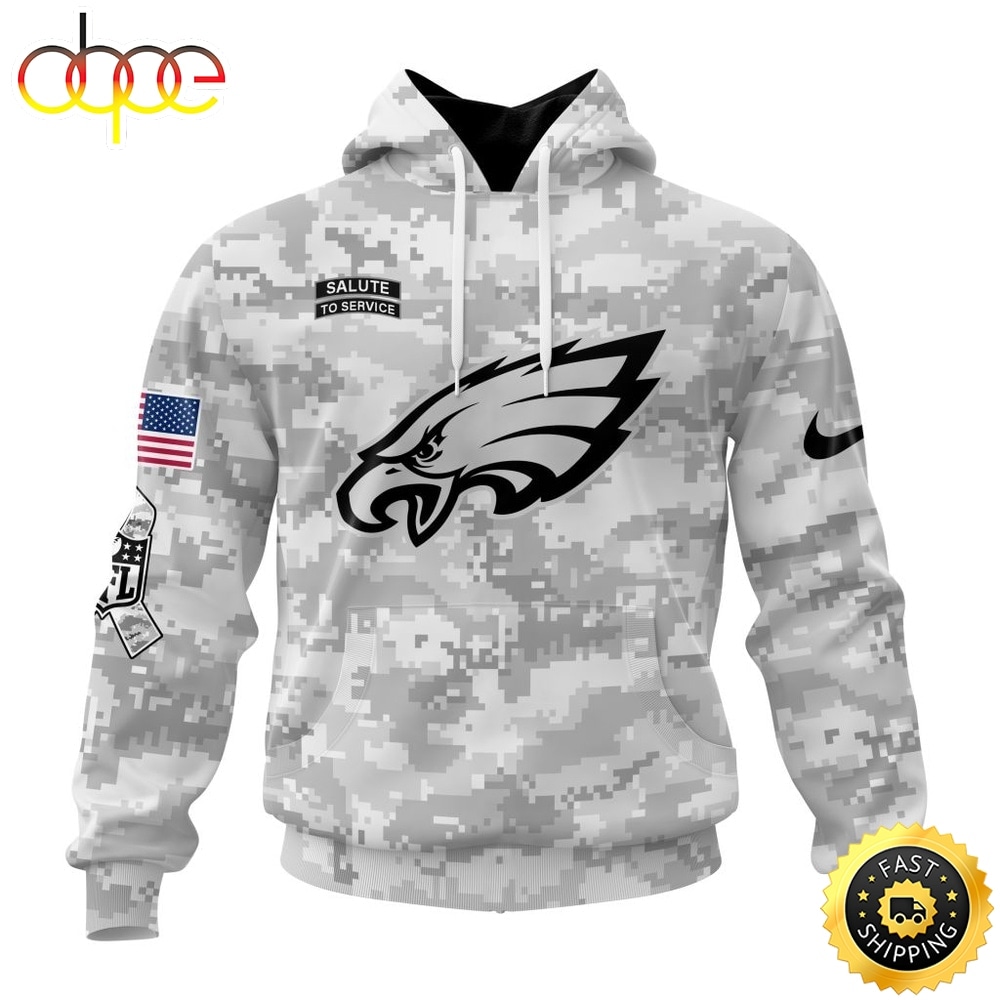 NFL Philadelphia Eagles Arctic Camo Salute To Service 2026 Design Hoodie, T Shirt, Sweatshirt 1