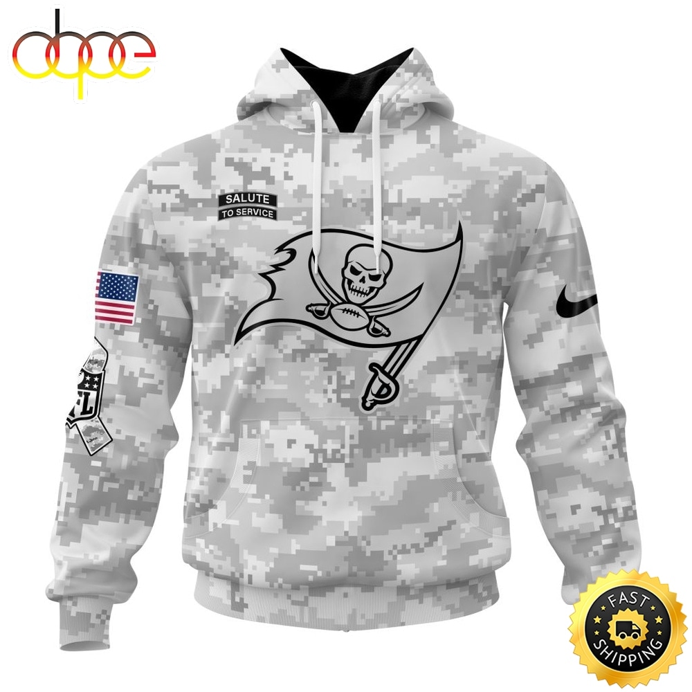 NFL Tampa Bay Buccaneers Arctic Camo Salute To Service 2026 Design Hoodie, T Shirt, Sweatshirt 1
