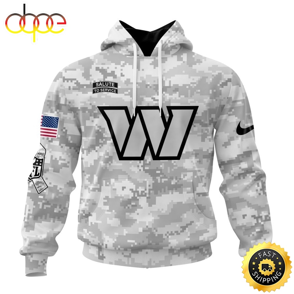 NFL Washington Commanders Arctic Camo Salute To Service 2026 Design Hoodie, T Shirt, Sweatshirt 1