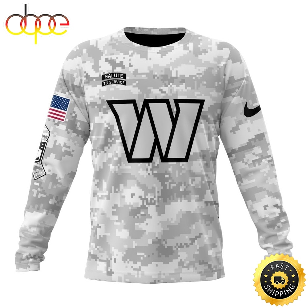 NFL Washington Commanders Arctic Camo Salute To Service 2026 Design Hoodie, T Shirt, Sweatshirt 2