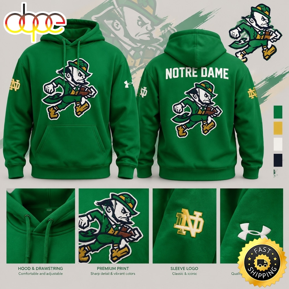 Notre Dame Fighting Irish Football Go Irish 2026 Hoodie