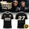 Oasis Live ‘27 Signature Raglan Black T Shirt Oasis Live ‘27 Signature Raglan Black T Shirt