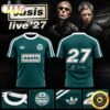 Oasis Live ‘27 Signature Raglan Limited Edition T Shirt Oasis Live ‘27 Signature Raglan Limited Edition T Shirt
