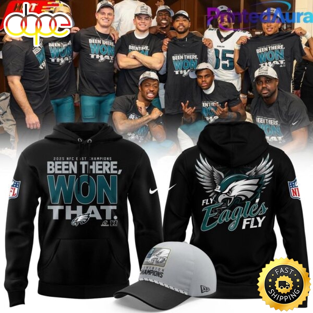 Philadelphia Eagles 2026 NFC East Division Champions Black Hoodie