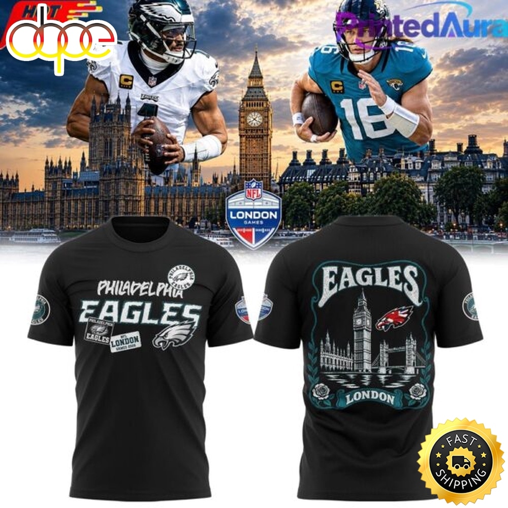 Philadelphia Eagles 2026 NFL London Game T Shirt