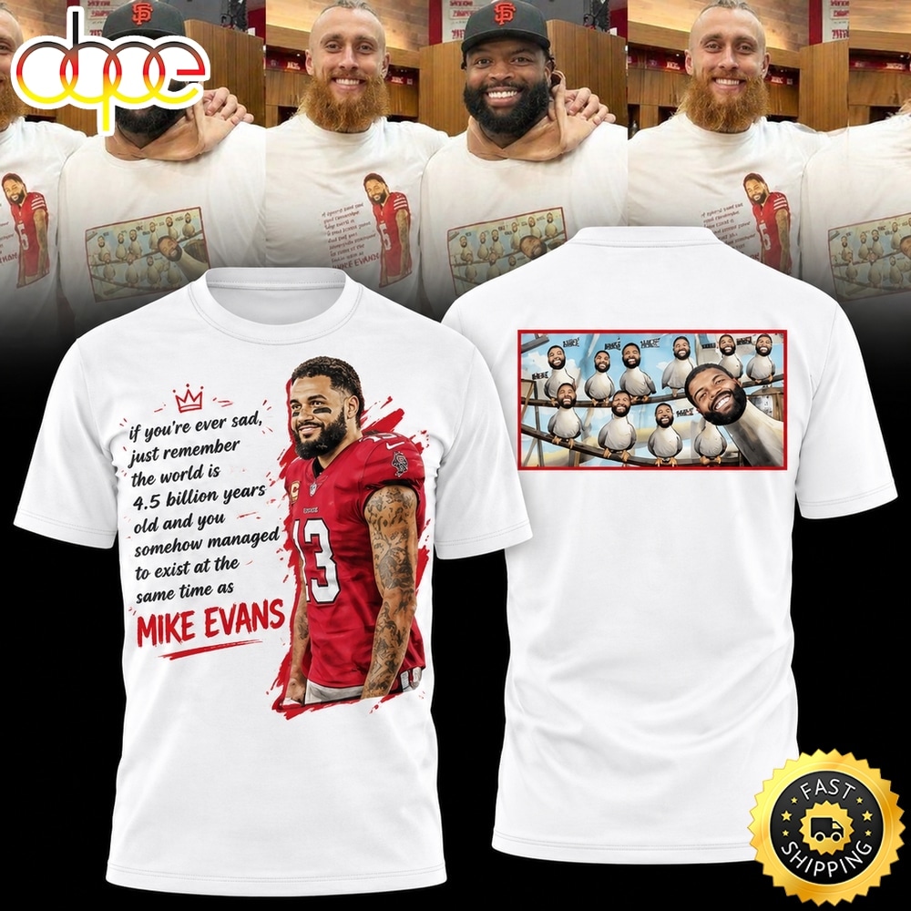 San Francisco 49ers x Mike Evans 2026 White T Shirt