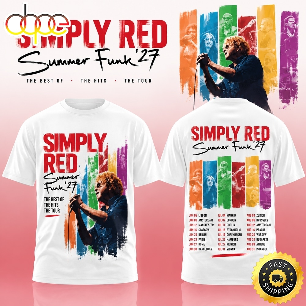 Simply Red Summer Funk ’27 Limited Edition T Shirt
