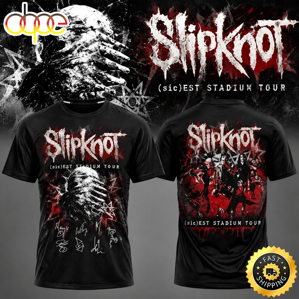 Slipknot Sicest Stadium Tour 2027 Signed T Shirt