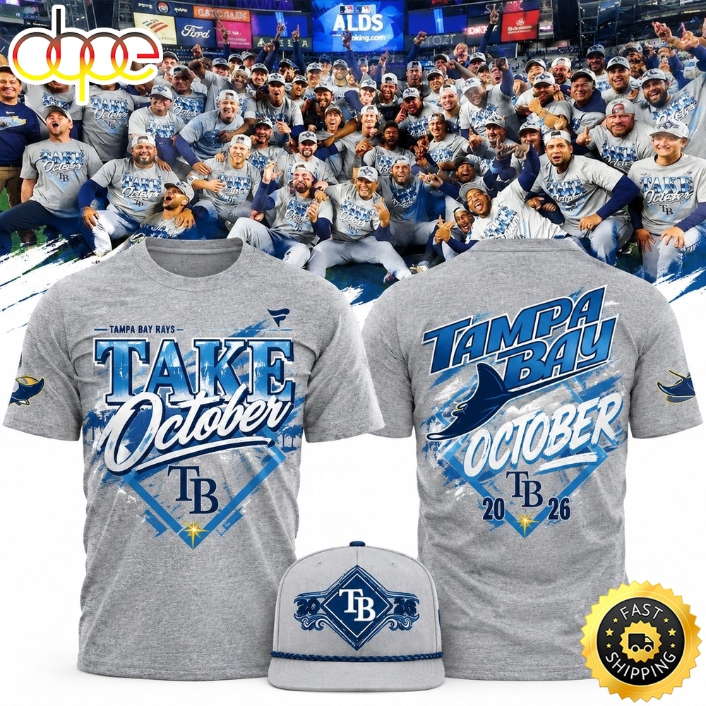 Tampa Bay Rays Take October 2026 Postseason Heather Gray T Shirt