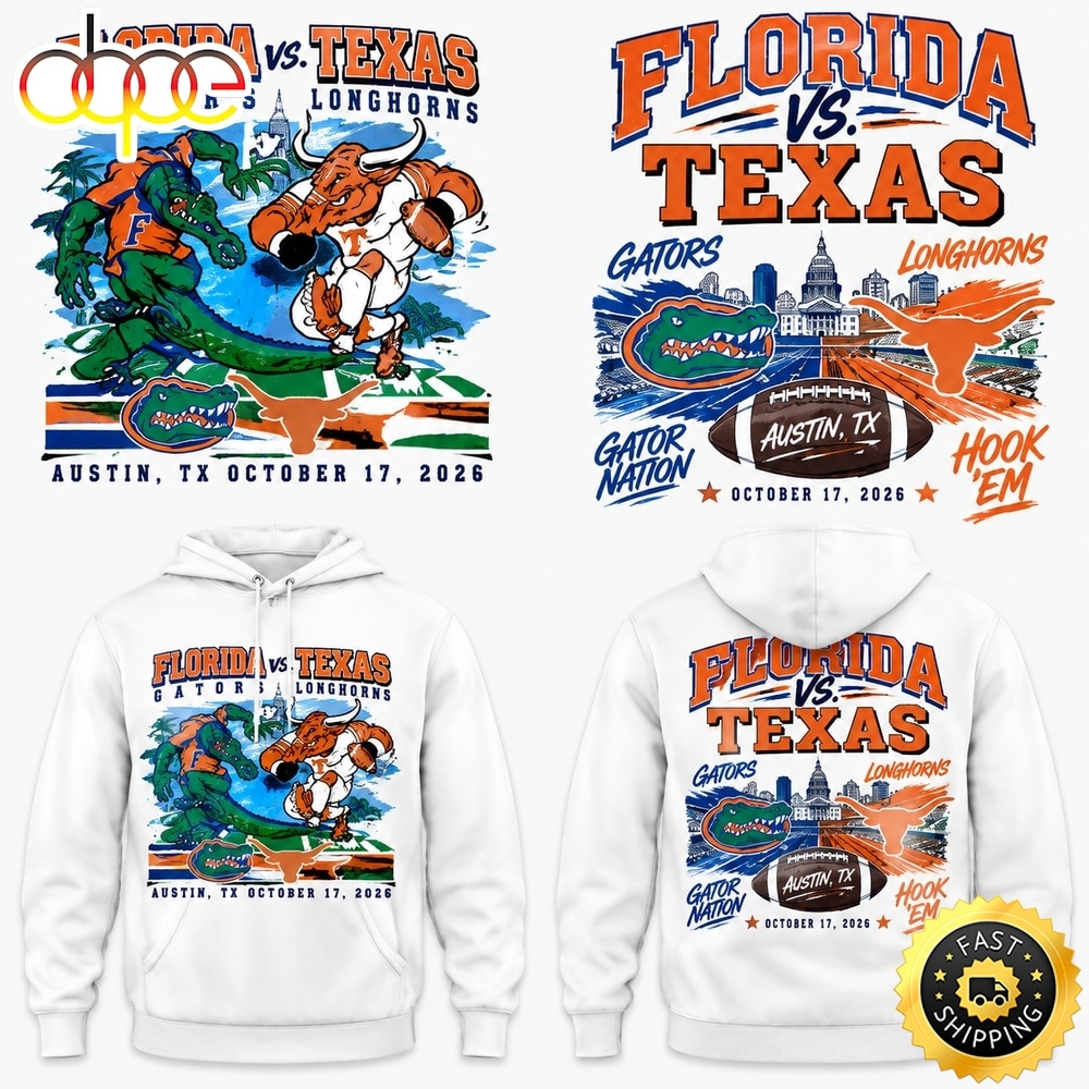 Texas Longhorns Florida vs Texas Matchup 2026 Hoodie